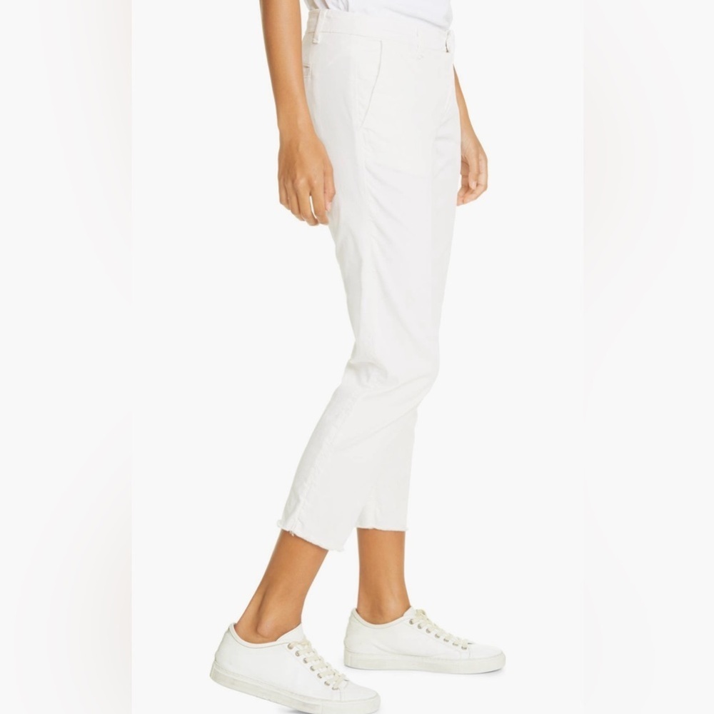 NWOT Frank & Eileen White Crop Chino Pants - Picture 2 of 2
